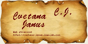 Cvetana Janus vizit kartica